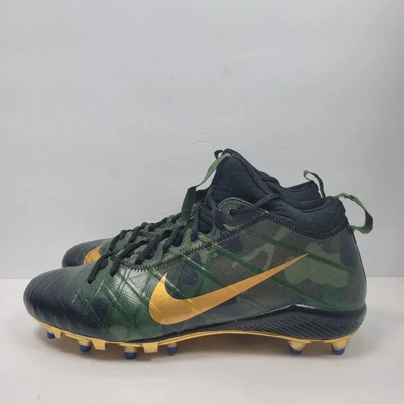 Nike Field General 3 Elite TD Men's Green Gold Football Cleats Us Size 12 - Picture 2 of 9